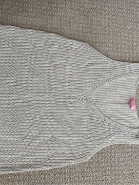 Lilly Pulitzer Cream Knit Sleeveless Tank